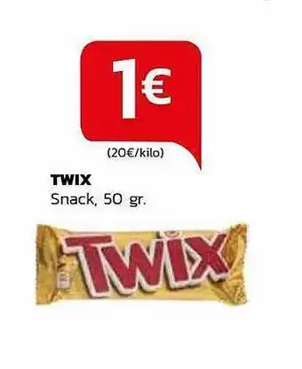 Supermercados Lupa Twix snack oferta
