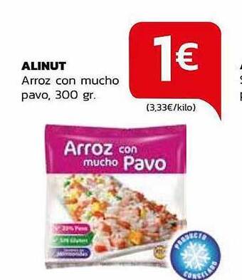 Supermercados Lupa Alinut arroz con mucho pavo oferta
