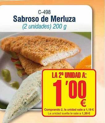 Abordo Sabroso de merluza oferta