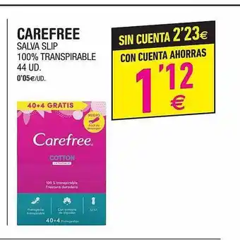 Carefree salva slip 100% transpirable