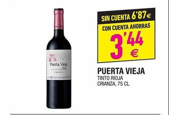BM Supermercados Puerta vieja tinto rioja crianza oferta