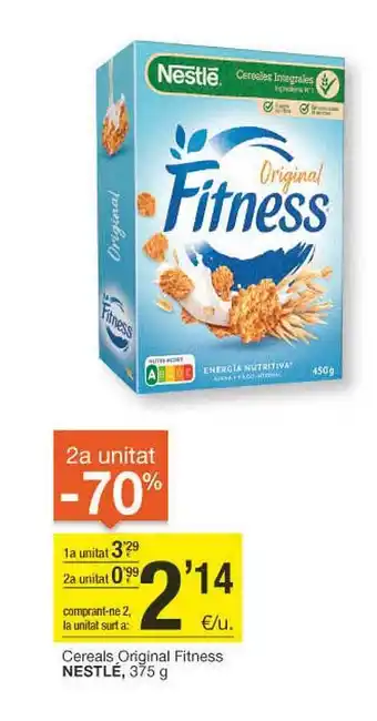 BonpreuEsclat 2a unitat -70% cereals original fitness nestlé oferta
