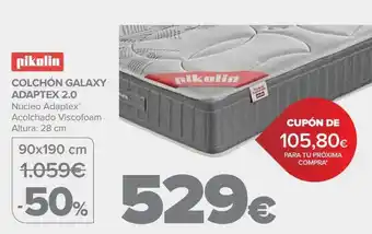 Carrefour Pikolin colchón galaxy adaptex 2.0 oferta