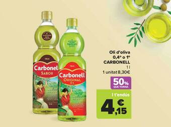 Carrefour Market Oli d'oliva 0.4° o 1° carbonell oferta