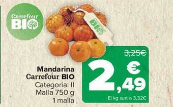 Carrefour Market Mandarina carrefour bio oferta