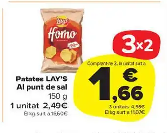 Carrefour Market Patates lay's al punt de sal oferta
