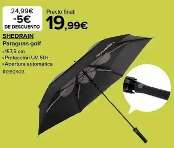 Costco Shedrain paraguas golf oferta