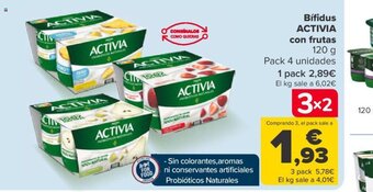Carrefour Bifidus Activia Con Frutas oferta