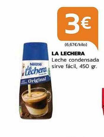 Supermercados Lupa La lechera leche condensada sirve fácil oferta