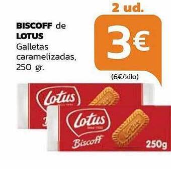 Supermercados Lupa Biscoff de lotus galletas caramelizadas oferta
