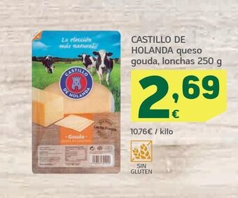 HiperDino Queso gouda castillo de holanda oferta