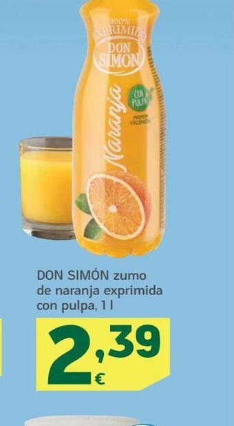 HiperDino Zumo de naranja don simón oferta