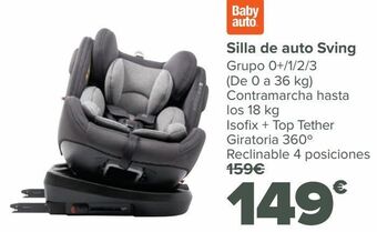 Carrefour Silla de auto sving oferta