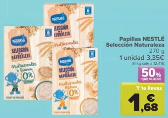 Carrefour Papillas nestle selección naturaleza oferta