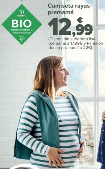 Carrefour Camiseta rayas premamá oferta