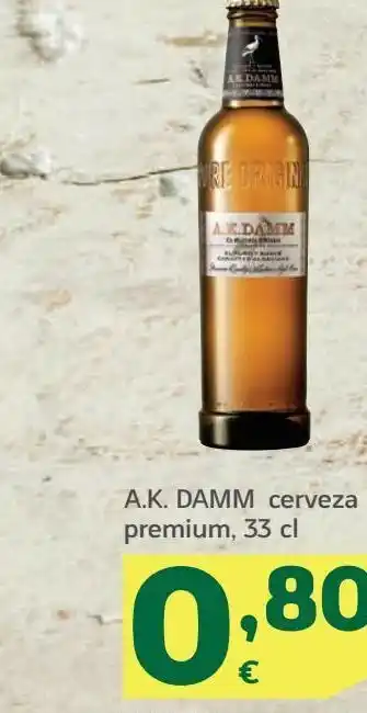 HiperDino Cerveza damm oferta