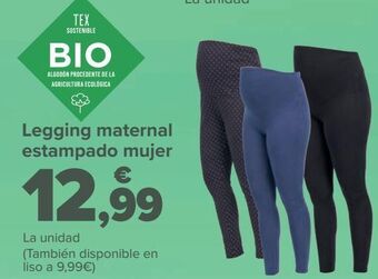 Carrefour Legging maternal estampado mujer oferta