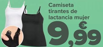 Carrefour Camiseta tirantes de lactancia mujer oferta