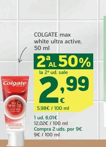 HiperDino Dentífrico blanqueante colgate oferta