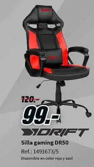 MediaMarkt Silla gaming dr50 oferta