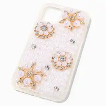 Claire's Crystal & pearl flowers bling phone case - fits iphone® xr/11 oferta