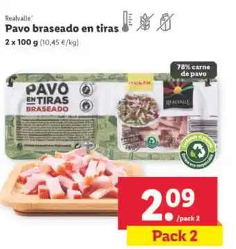 Lidl Pavo Braseado En Tiras oferta