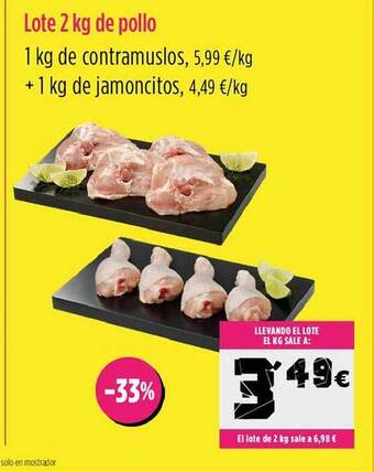 AhorraMas Lote 2kg de pollo oferta