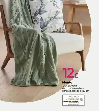 Pepco Manta 100% algodón oferta