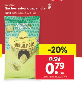 Lidl Nachos Sabor Guacamole oferta