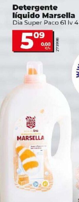 Dia Detergente Líquido Marsella oferta