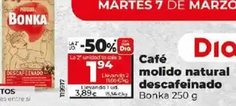 Dia Café Molido Natural Descafeinado oferta