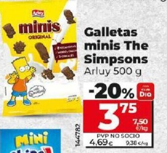 Dia Galletas Minis The Simpsons oferta