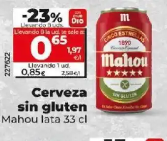 Dia Cerveza Sin Gluten oferta
