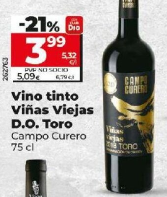 Dia Vino Tinto Viñas Viejas D.O. Toro oferta