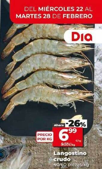 Dia Langostino crudo oferta