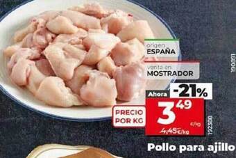 Dia Pollo para ajillo oferta