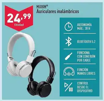 ALDI Medion auriculares inalámbricos oferta