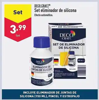 ALDI Deco craft set eliminador de silicona oferta