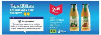 ALDI Gutbio cremas ecológicas oferta