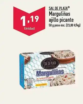ALDI Sal de plata marguliñas ajillo picante oferta