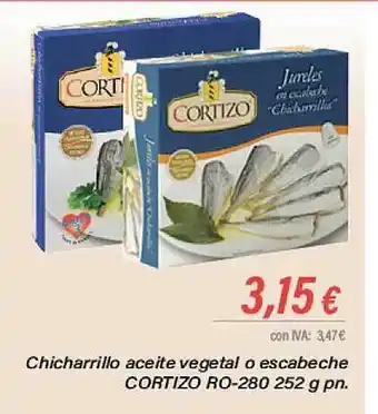 Cash Ifa Chicharrillo aceite vegetal o escabeche cortizo pro-280 oferta