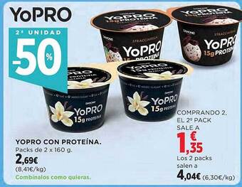 El Corte Inglés 2a unidad -50% yopro con proteina oferta