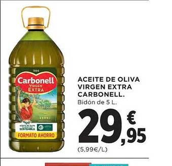 El Corte Inglés Aceite de oliva virgen extra carbonell oferta