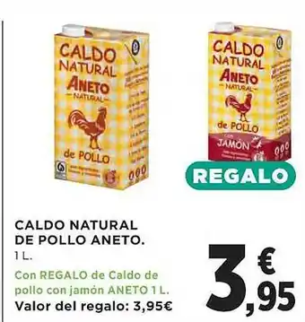 El Corte Inglés Caldo natural de pollo aneto oferta