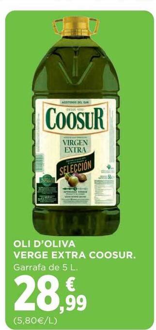 Hipercor Oli d'oliva verge extra coosur oferta