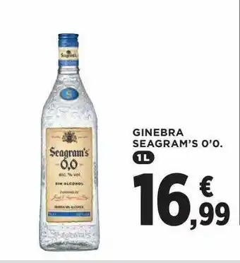 Hipercor Ginebra seagram's 0'0 oferta