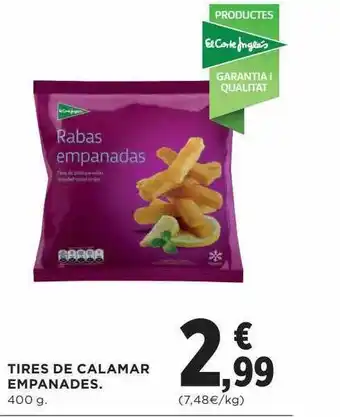 Hipercor Tires de calamar empanades oferta