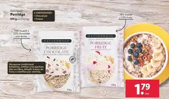 Lidl Hatherwood porridge oferta