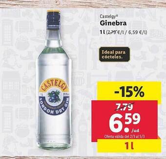 Lidl Castelgy ginebra oferta