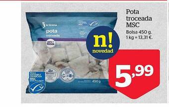 La Sirena Pota troceada msc oferta